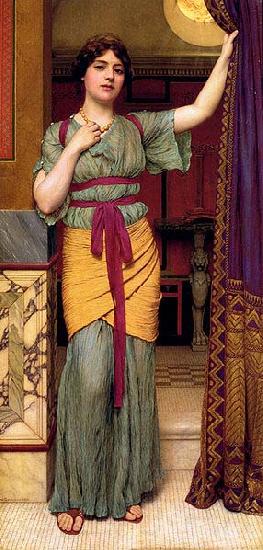 John William Godward Pompeian Lady France oil painting art